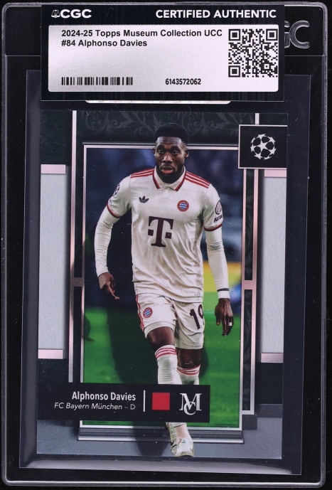 2024 Topps Museum Collection UEFA Club Competitions Alphonso Davies #84 CGC AUTH