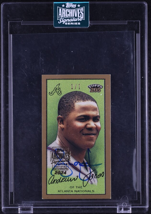 2022 Topps Archives Signature Series Retired Mini Andruw Jones AUTO 1/1 #27