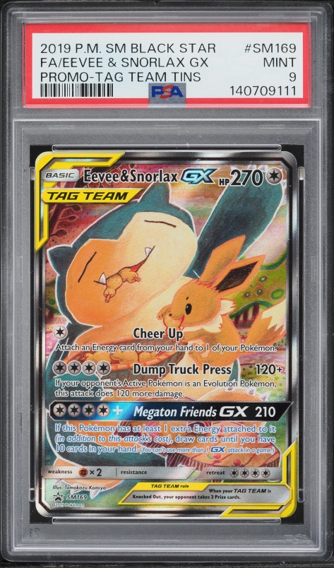 2019 Pokemon Japanese SM Tag Team GX All Stars Eevee GX #188 PSA 9