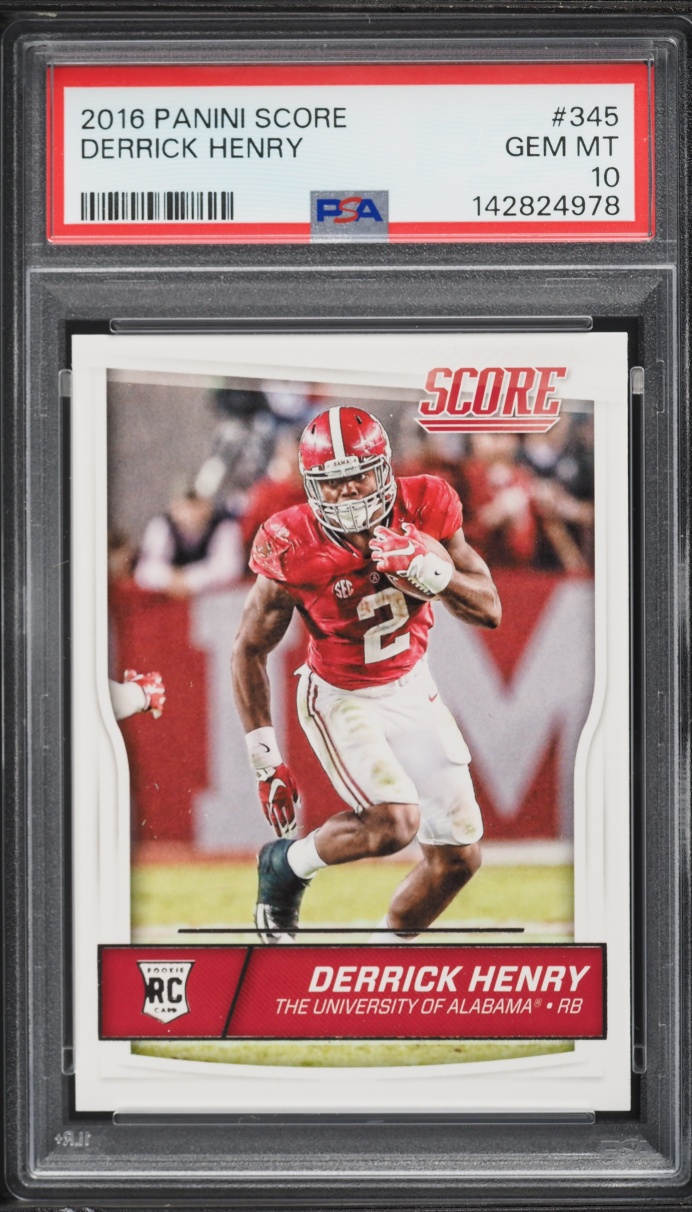 2016 Score Football Derrick Henry ROOKIE #345 PSA 10 GEM MINT