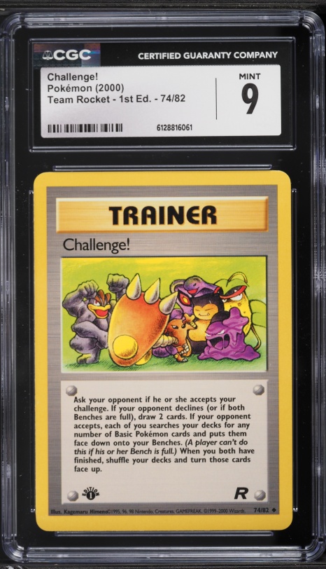 2000 Pokemon Team Rocket 1st Edition Challenge! #74 CGC 9 MINT