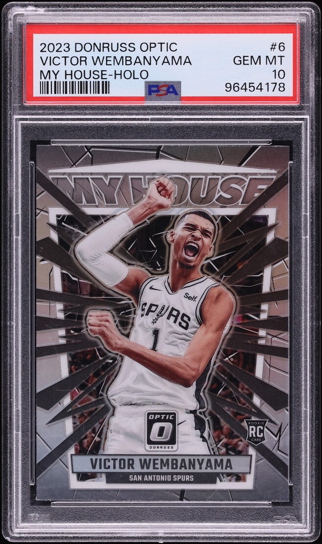 2023 Donruss Optic My House! Holo Prizm Victor Wembanyama ROOKIE #6 PSA 10 GEM MINT