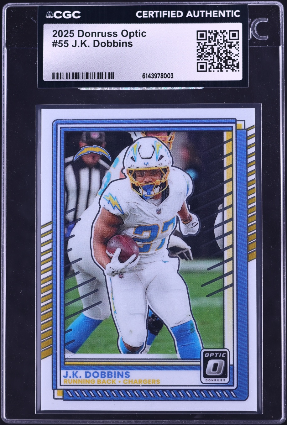 2025 Donruss Optic J.K. Dobbins #55 CGC AUTH