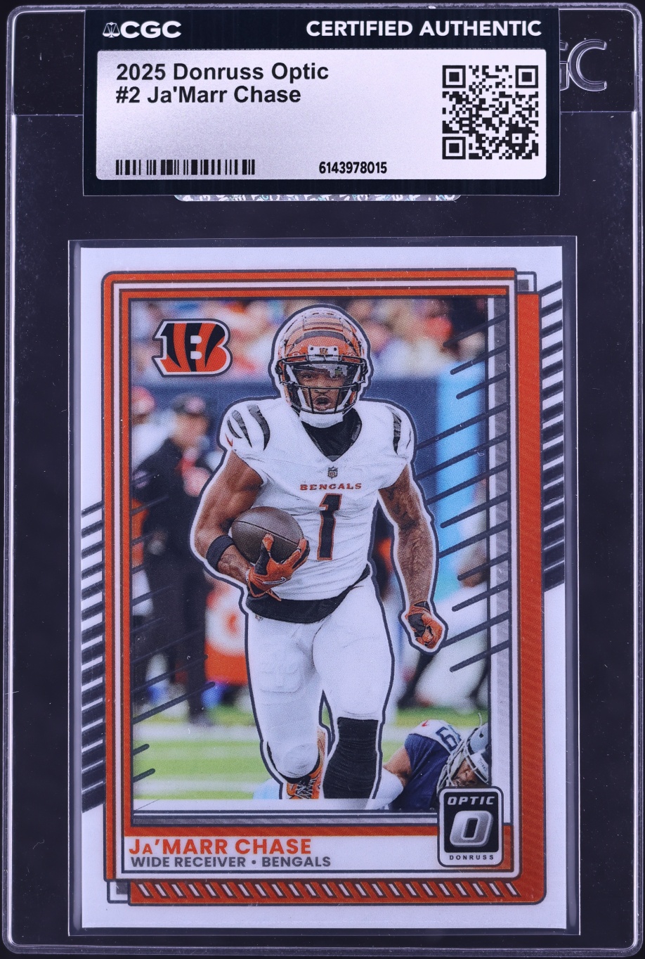 2025 Donruss Optic Ja'Marr Chase #2 CGC AUTH
