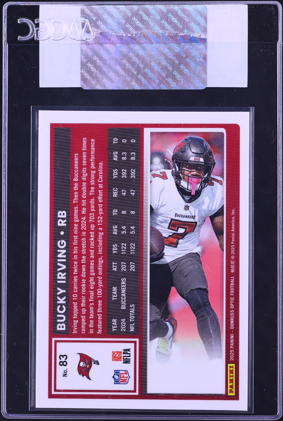 2025 Donruss Optic Bucky Irving #83 CGC AUTH