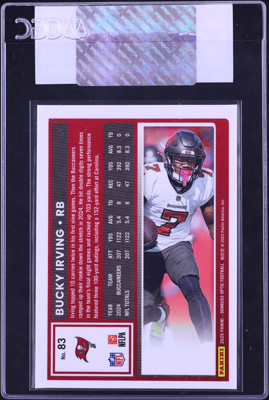 2025 Donruss Optic Bucky Irving #83 CGC AUTH