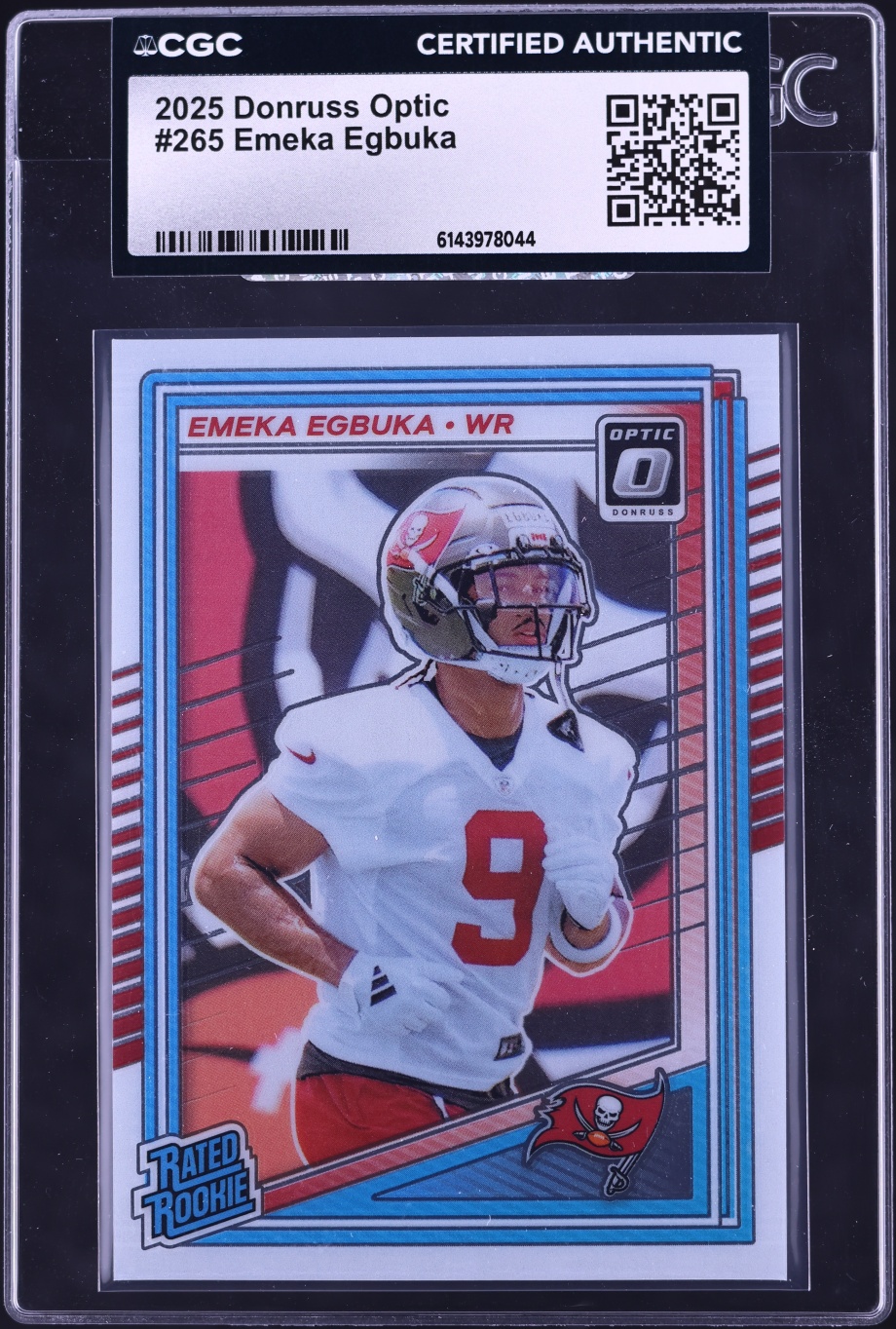 2025 Donruss Optic Emeka Egbuka ROOKIE #265 CGC AUTH