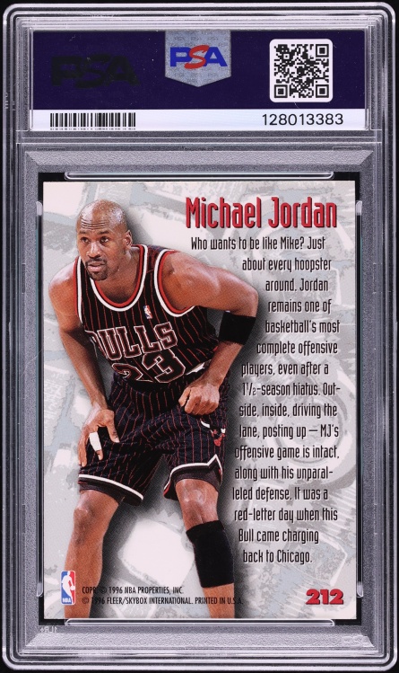 1995 Metal Nuts & Bolts Michael Jordan #212 PSA 9 MINT