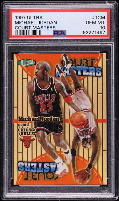 1997 Ultra Court Masters Michael Jordan #1CM PSA 10 GEM MINT
