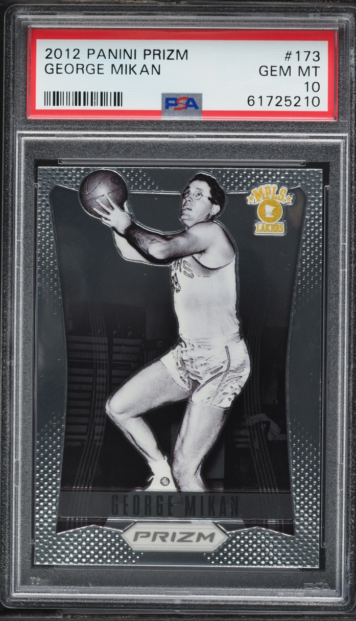 2012 Panini Prizm George Mikan #173 PSA 10 GEM MINT