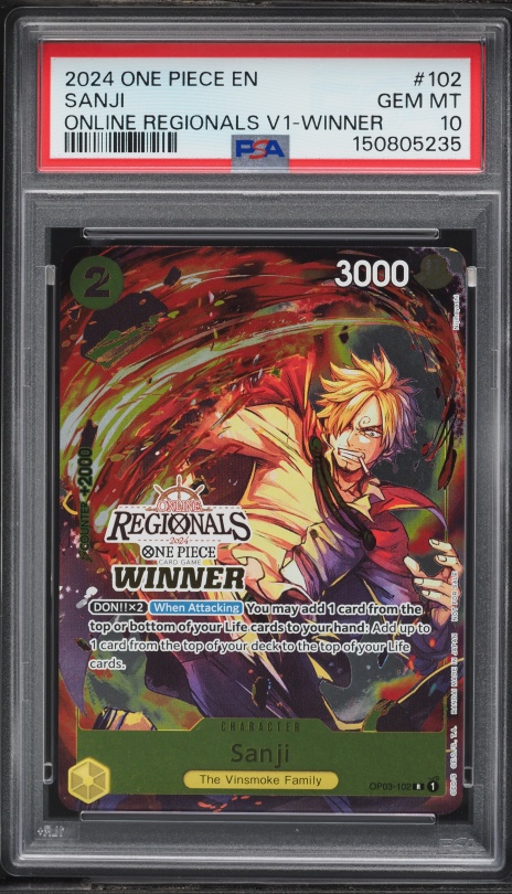 2024 One Piece 1st Anniversary Set Sanji #OP01-013 PSA 10 GEM MINT