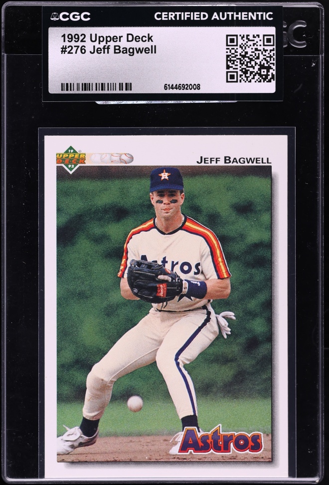 1992 Upper Deck Jeff Bagwell #276 CGC AUTH