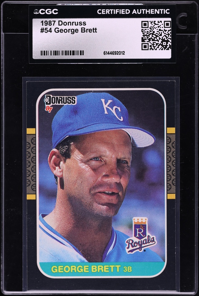 1987 Donruss George Brett #54 CGC AUTH