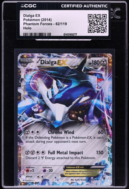 2014 Pokemon Japanese XY Hyper Metal Chain Deck Holo Dialga EX CGC