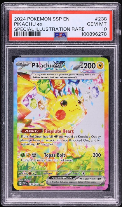 2024 Pokémon SV ピカチュウ EX #018 PSA10 PSA 10 GEM MINT Japanese Pokemon Card 2024 Pikachu ex 122/106