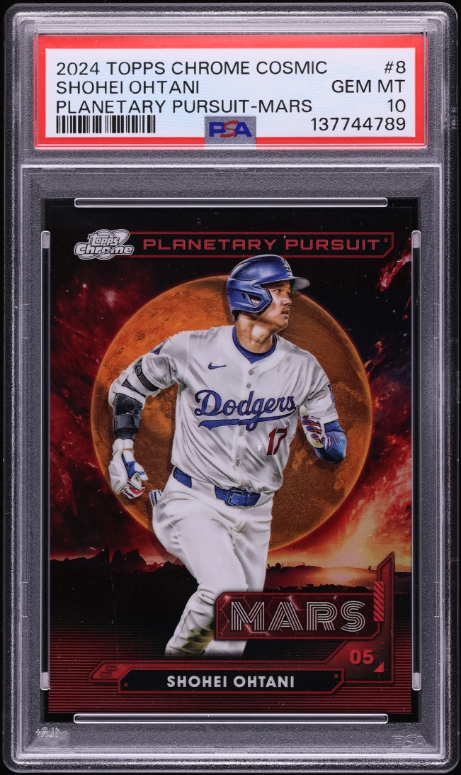 2024 Topps Cosmic Chrome Planetary Pursuit Mars Shohei Ohtani #PPMA-8 PSA 10 GEM MINT