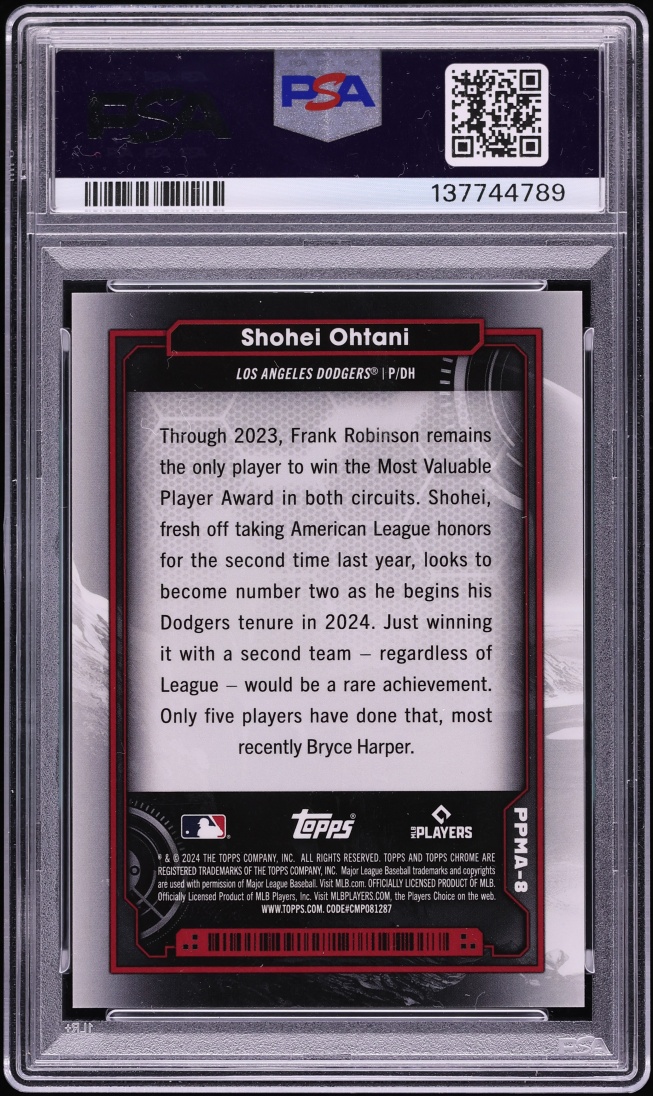 2024 Topps Cosmic Chrome Planetary Pursuit Mars Shohei Ohtani #PPMA-8 PSA 10 GEM MINT