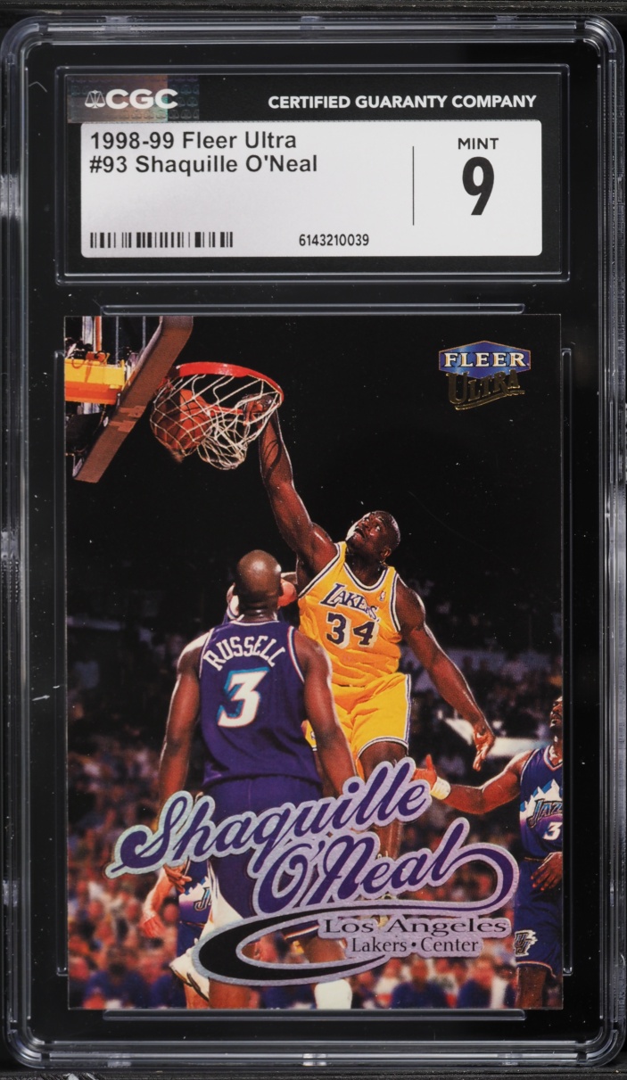 1998 Fleer Ultra Shaquille O'Neal #93 CGC 9 MINT