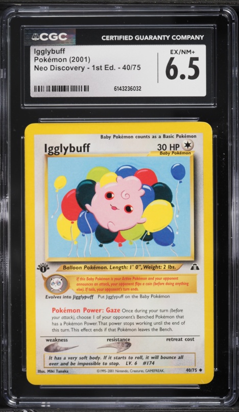 pokemon igglybuff card Vintage Rare Colorless Colorless Energy Heal Choose 1 of your Pokémon with an Energy card attached to it Cute Pokemon Togegi & Cleffa