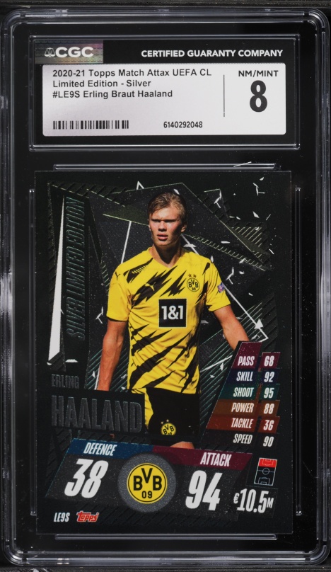 2019 Finest UEFA Champions Green Refractor Erling Haaland ROOKIE