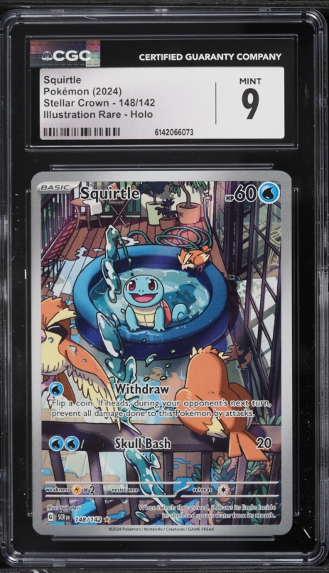 2024 Pokemon Scarlet & Violet Stellar Crown Squirtle #148 PSA 10