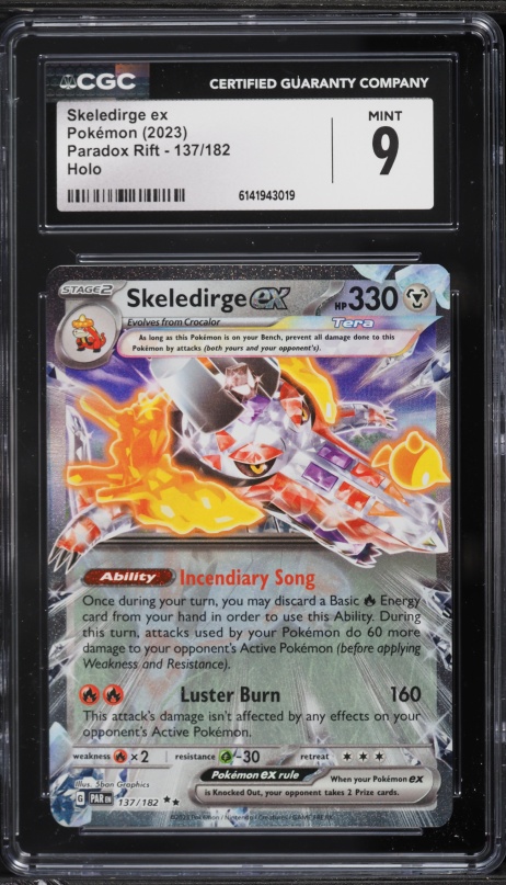 2023 Pokemon Scarlet & Violet Paldea Evolved SIR Skeledirge ex #258 CGC 9.5 MINT+ on Fanatics Collect 2023 Pokemon Scarlet & Violet Paldea Evolved SIR Skeledirge ex #258 CGC 9.5 MINT+ on Fanatics Collect