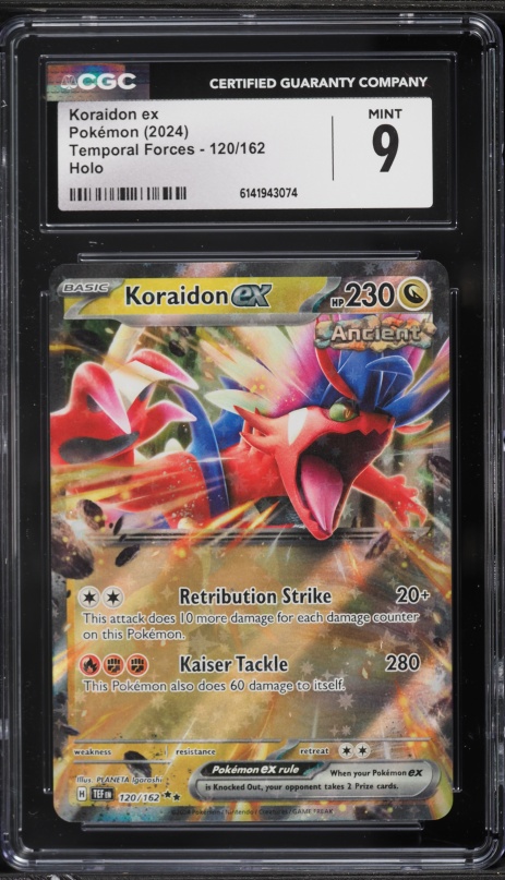 koraidon pokemon card holo ex - 125/198 - SV01: Scarlet & Violet Base Set [ULTRA RARE] [Fighting] Koraidon (124/198) Holographic Pokemon card