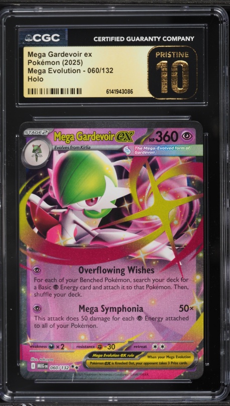 2025 Pokemon Mega Evolution Holo Mega Gardevoir ex #60 CGC 10 PRISTINE