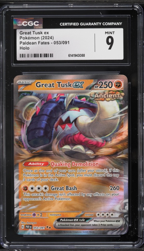 great tusk pokemon card EX 2023 Scarlet & Violet Base Set Special Illustration Rare #246 PSA Authenticated 10 if this Pokmon is in the Active Spot Great Tusk ex #246 Prices