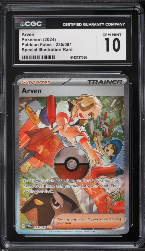 arven pokemon scarlet and violet card - 249/198 - & - Special Illustrator Rare shuffle your deck Pokemon Scarlet & Violet Ultra