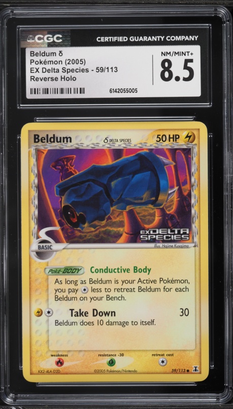 2005 Pokemon EX Delta Species Reverse Holo Beldum #59 CGC 8.5 NM-MT+