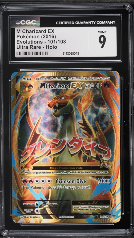 2014 Pokemon XY Flashfire Full Art Mega Charizard EX #107 PSA 10
