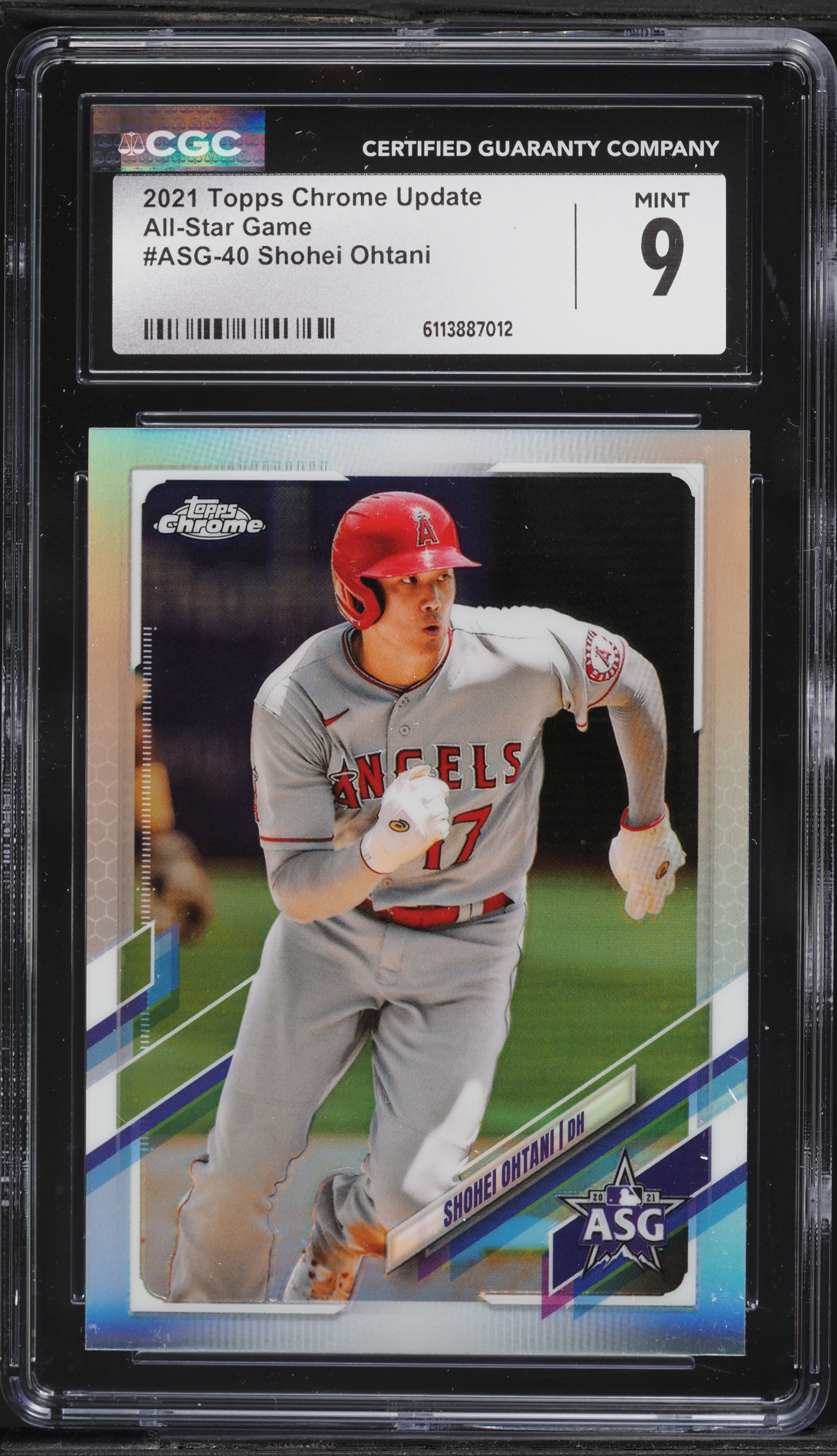 2021 Topps Chrome Update All-Star Game Shohei Ohtani #ASG-40 CGC 9
