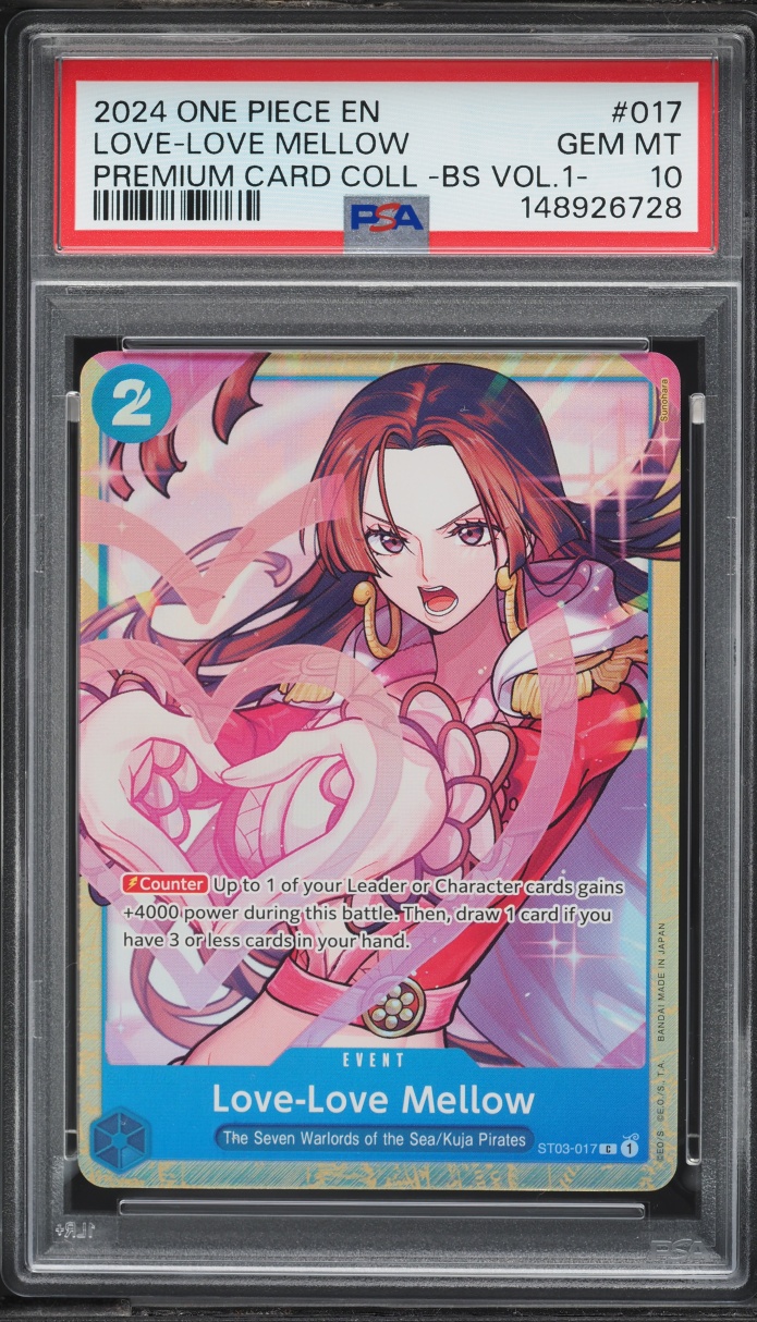 2024 One Piece Premium Collection Best Selection Vol. 1  Love-Love Mellow #ST03-017 PSA 10 GEM