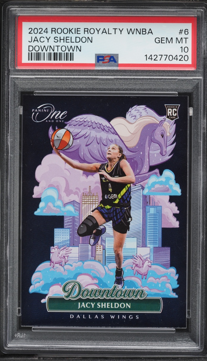 2024 Panini One And One Royalty WNBA Downtown Jacy Sheldon ROOKIE #6 PSA 10 GEM MINT
