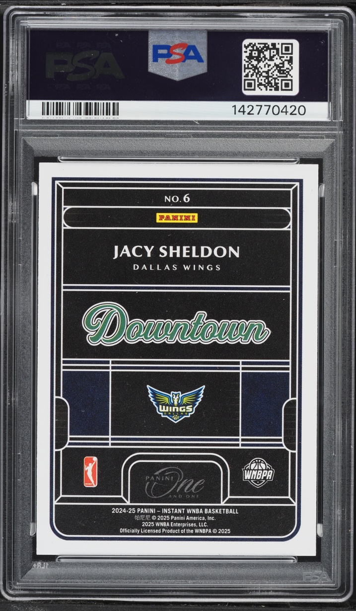 2024 Panini One And One Royalty WNBA Downtown Jacy Sheldon ROOKIE #6 PSA 10 GEM MINT