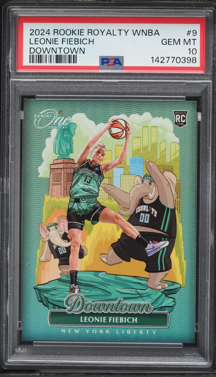 2024 Panini One And One Royalty WNBA Downtown Leonie Fiebich ROOKIE #9 PSA 10 GEM MINT