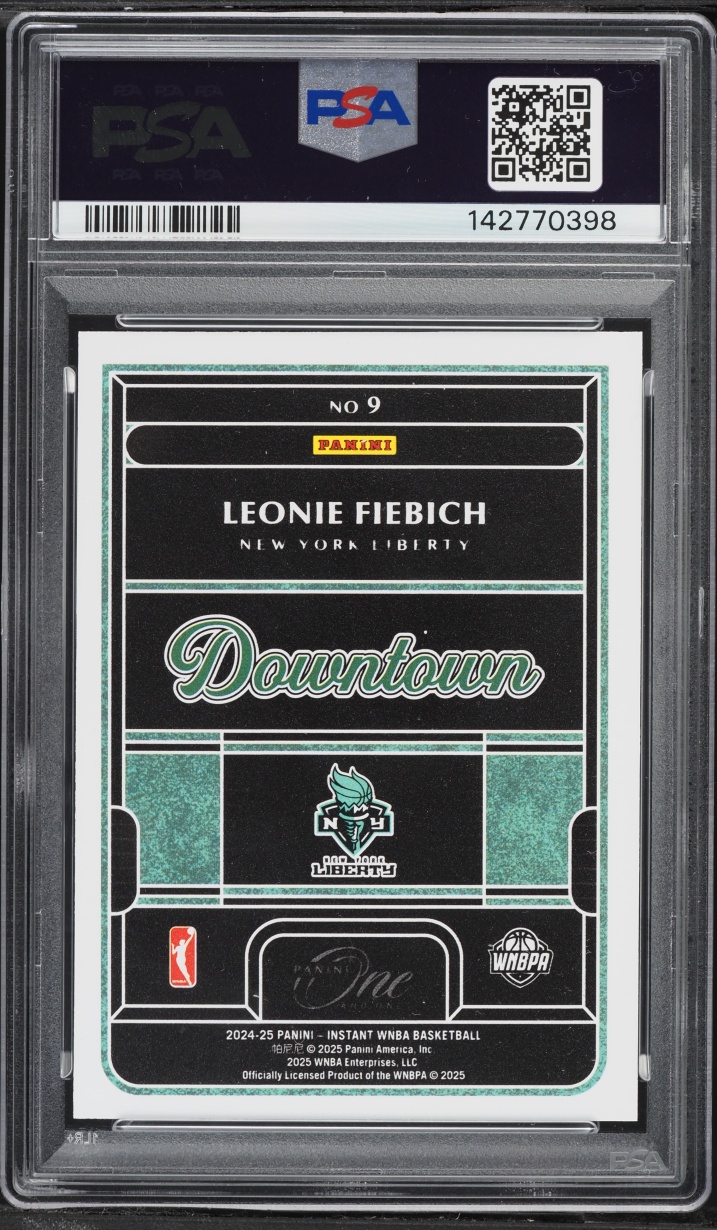 2024 Panini One And One Royalty WNBA Downtown Leonie Fiebich ROOKIE #9 PSA 10 GEM MINT
