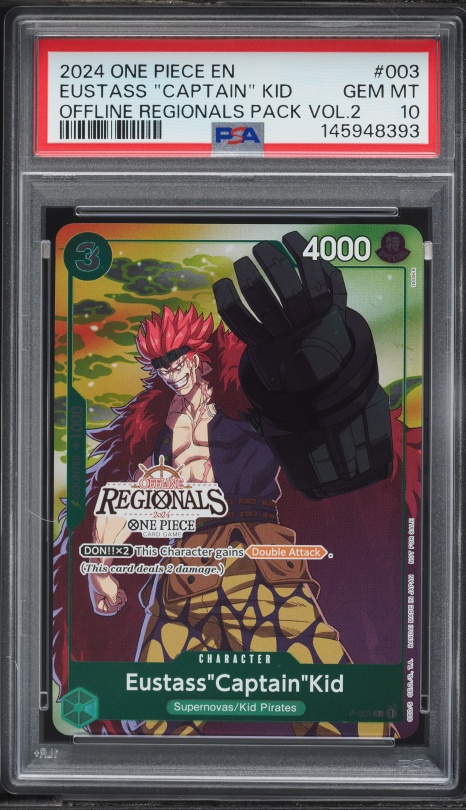2024 One Piece Japanese Promos V Jump Kid & Killer #EB01-003 PSA