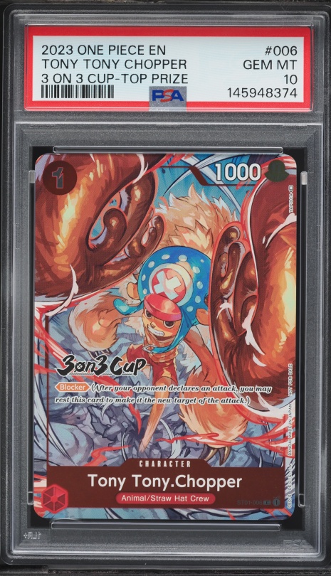2023 One Piece 3 On 3 Cup Top Prize Tony Tony Chopper #ST01-006