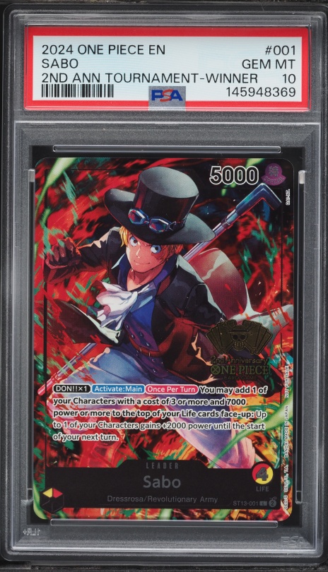 2024 One Piece Tournament 2nd Anniversary Winner Alt Art Leader