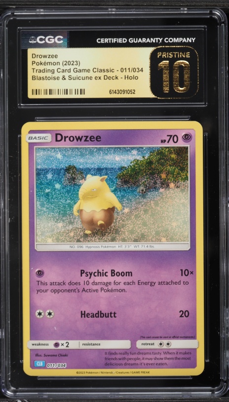 2023 Pokemon SV TCG Classic Blastoise & Suicune Ex Deck Drowzee #11 CGC 10 PRISTINE