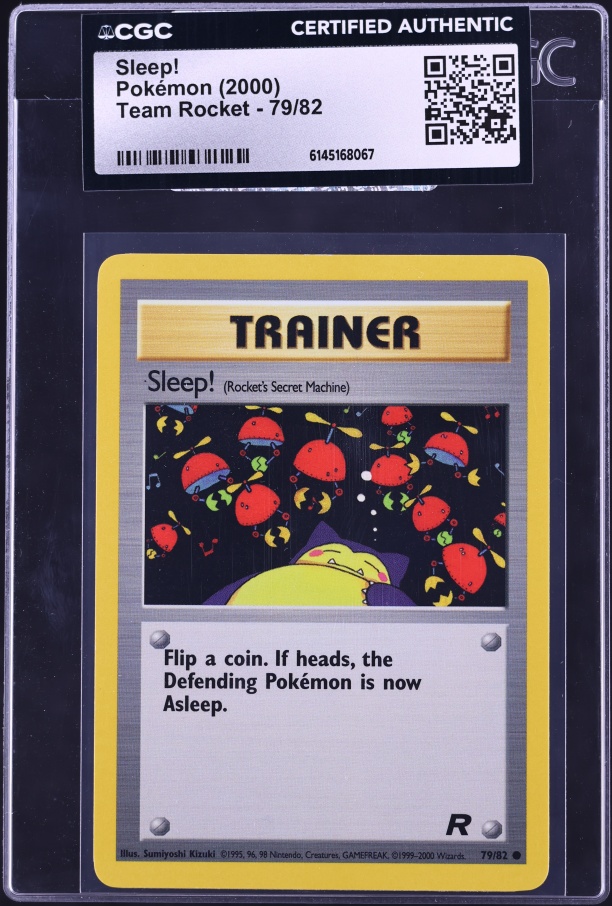 2000 Pokemon Team Rocket Sleep! #79 CGC AUTH
