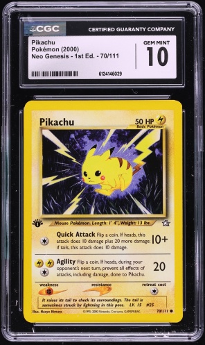 1995 pikachu card first edition Pikachu · Base Set First Edition #58(Shadowless) main image 1