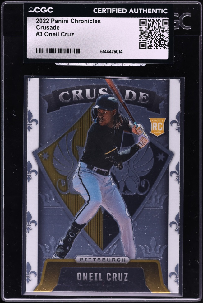 2022 Panini Chronicles Crusade Oneil Cruz ROOKIE #3 CGC AUTH