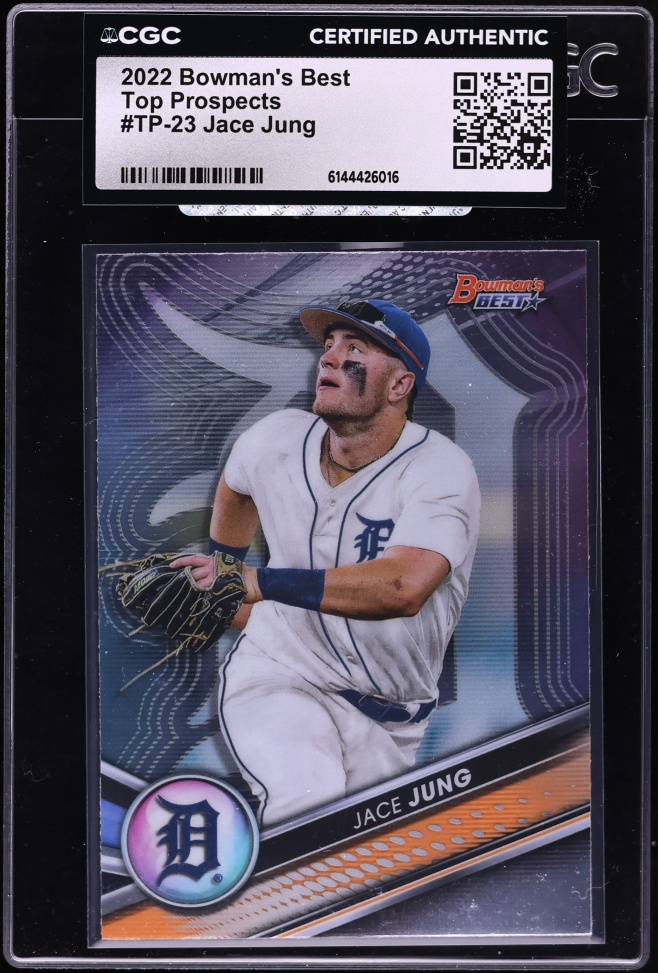 2022 Bowman's Best Top Jace Jung PROSPECT #TP-23 CGC AUTH