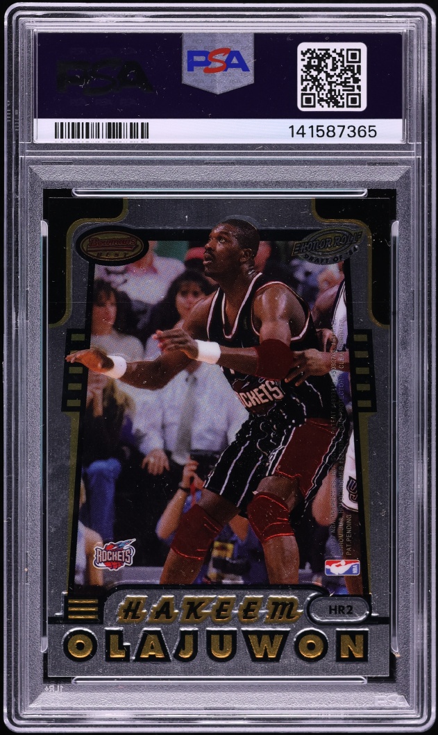 1996 Bowman's Best Honor Roll Michael Jordan & Hakeem Olajuwon #HR2 PSA 9 MINT
