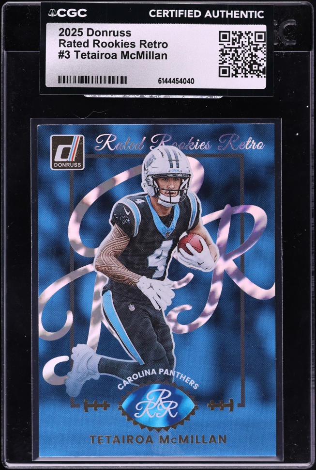 2025 Donruss Retro Tetairoa McMillan ROOKIE #3 CGC AUTH