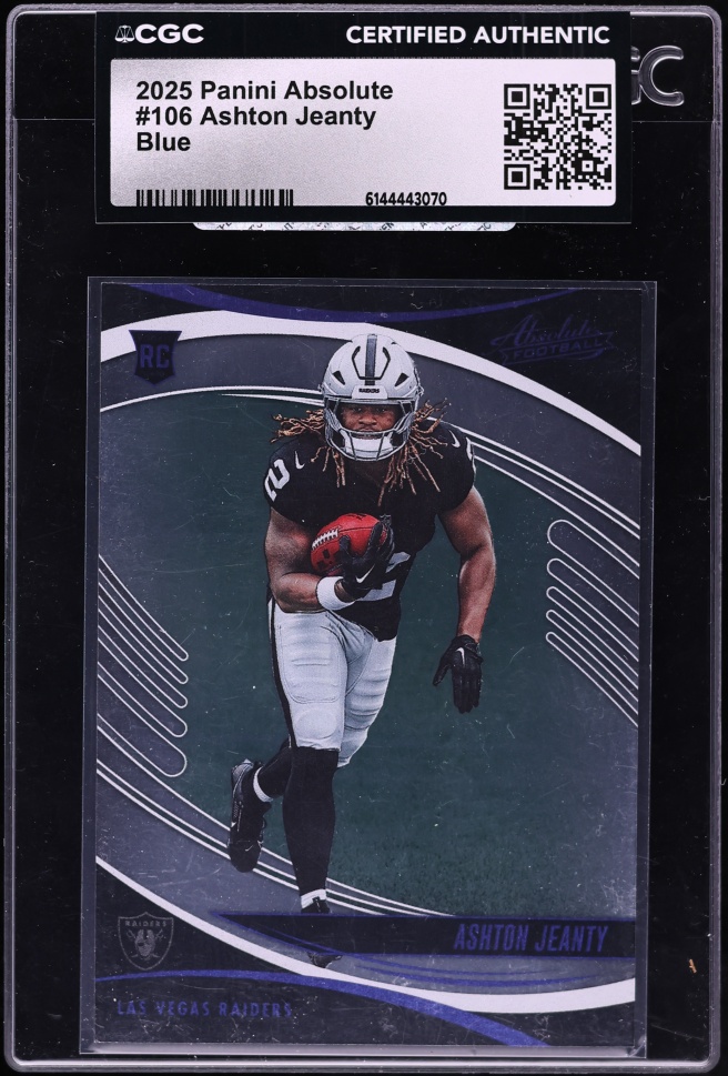 2025 Absolute Blue Ashton Jeanty ROOKIE #106 CGC AUTH