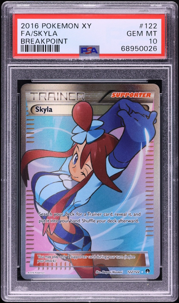 2016 Pokemon XY BREAKpoint Full Art Skyla #122 PSA 10 GEM MINT